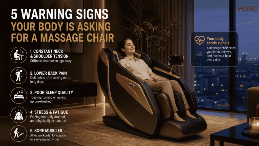iRobo Massage Chair with reasons why one needs a massage chair