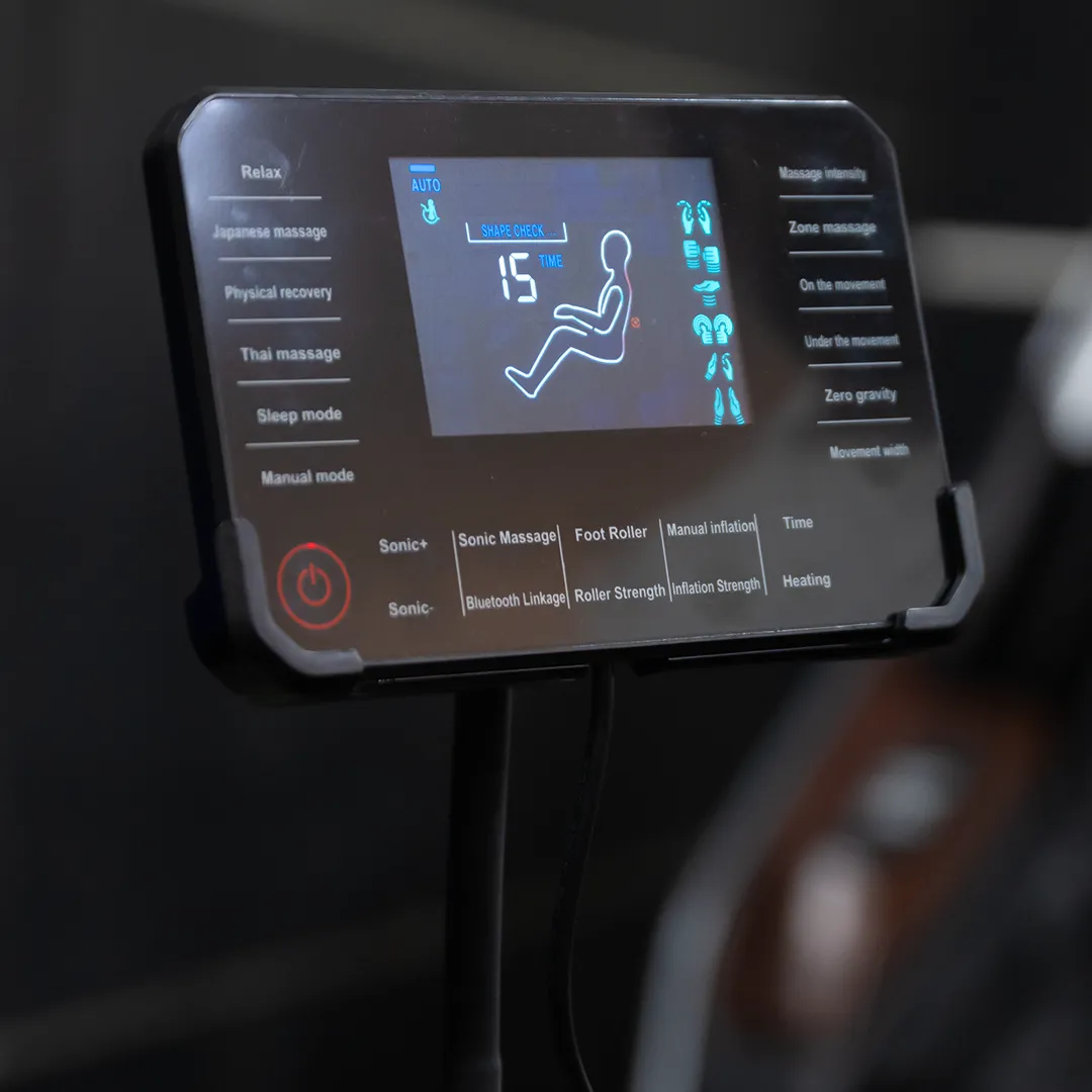 iRobo iUnique Pro massage chair with smart screen controls