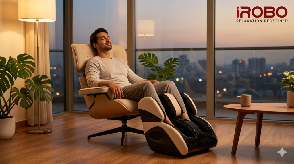iRobo leg massager: full leg coverage for standing professionals